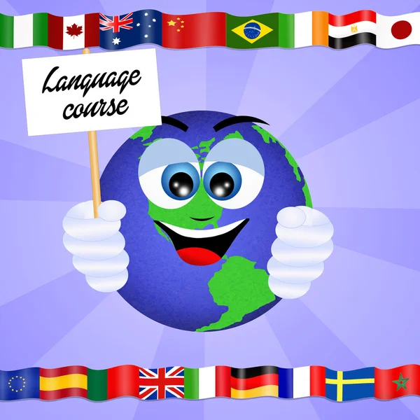 Curso de línguas — Fotografia de Stock