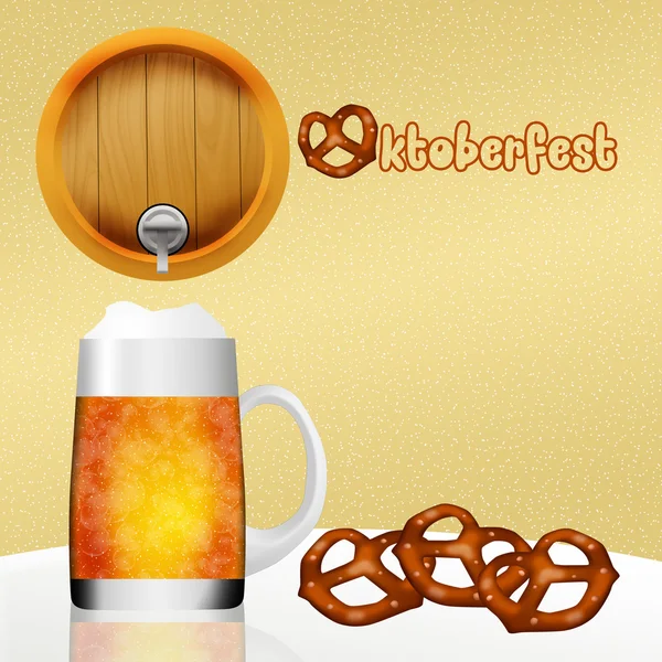 Oktoberfest bier — Stockfoto