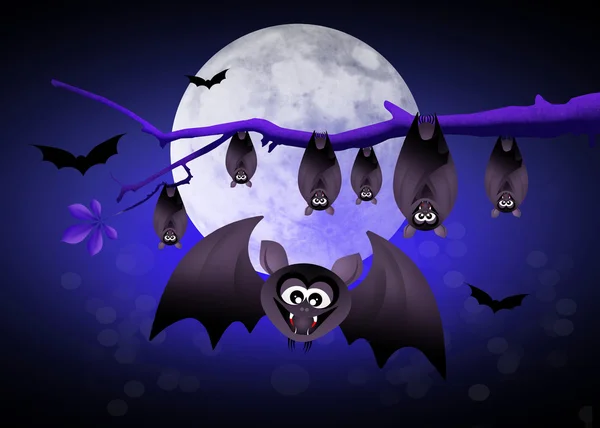 Pipistrelli di Halloween — Foto Stock