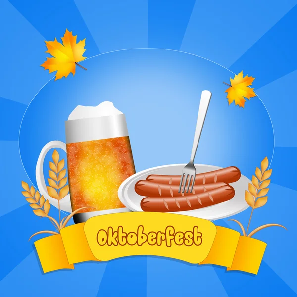 Oktoberfest menu — Stockfoto