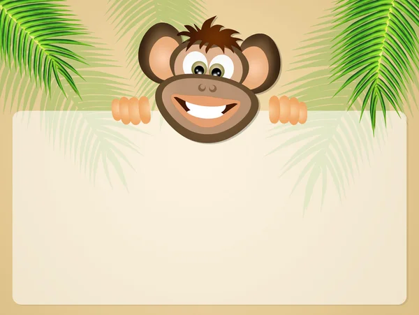 Μαϊμού καρτ ποστάλ — Φωτογραφία Αρχείου