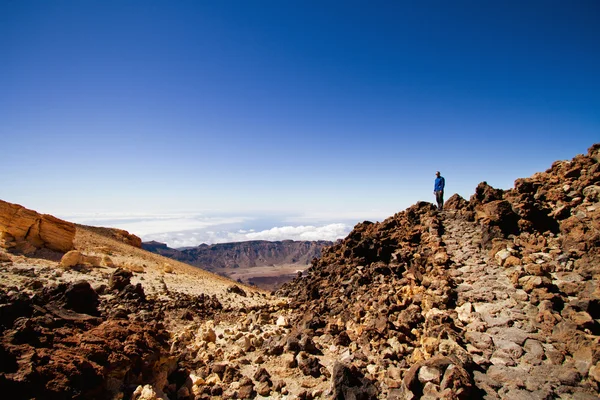 Ember a vulkán del Teide, Tenerife — Stock Fotó