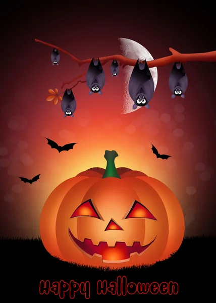 Zucca di Halloween — Foto Stock