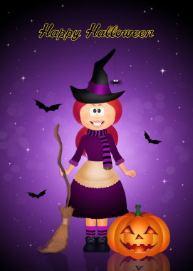 komik Halloween cadı