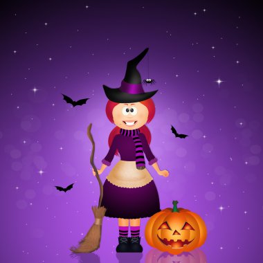 komik Halloween cadı