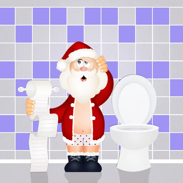 WC Papai Noel — Fotografia de Stock