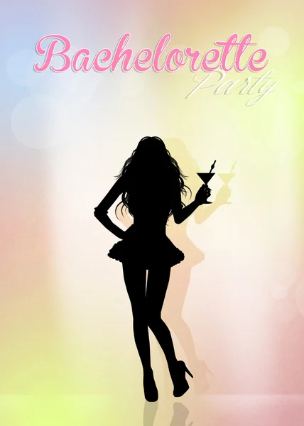 Bachelorette party girl — Stockfoto
