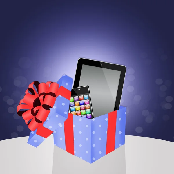 Tech gifts at Christmas — Stock Photo, Image