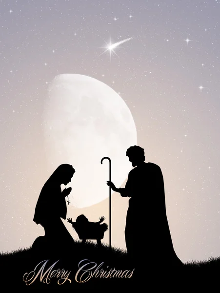 Christmas Nativity scene — Stock Photo, Image