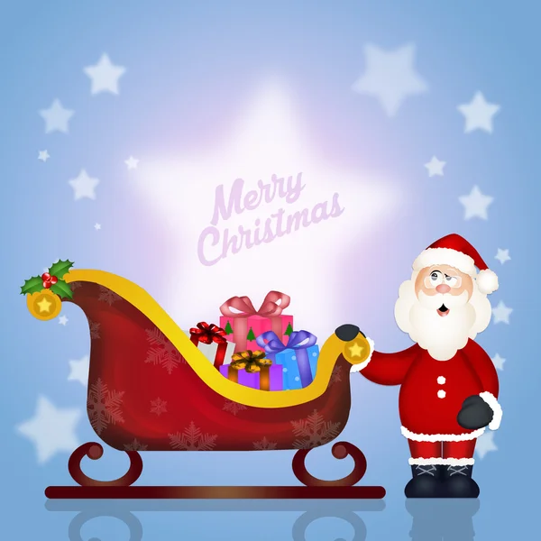 Sleigh de Papai Noel — Fotografia de Stock