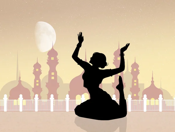 Indischer Tanz in der Moschee — Stockfoto