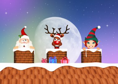Noel Baba, Ren geyiği ve elf kanal