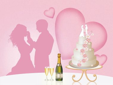 Gelin ve damada kadeh kaldıralım.