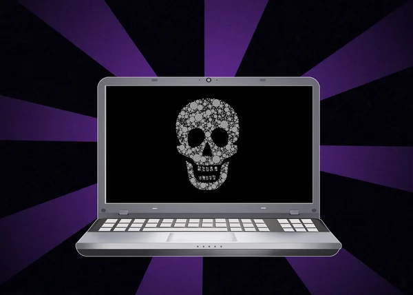 Hacker virus laden — Stockfoto