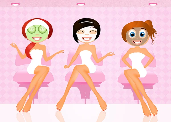 Women in beauty center — Stock Photo, Image