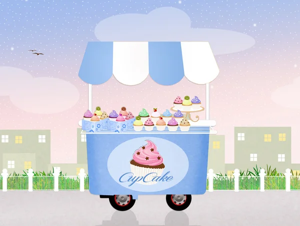 funny cupcake cart