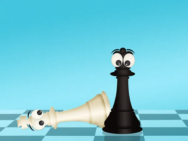 Illustration of checkmate — Stock Photo, Image