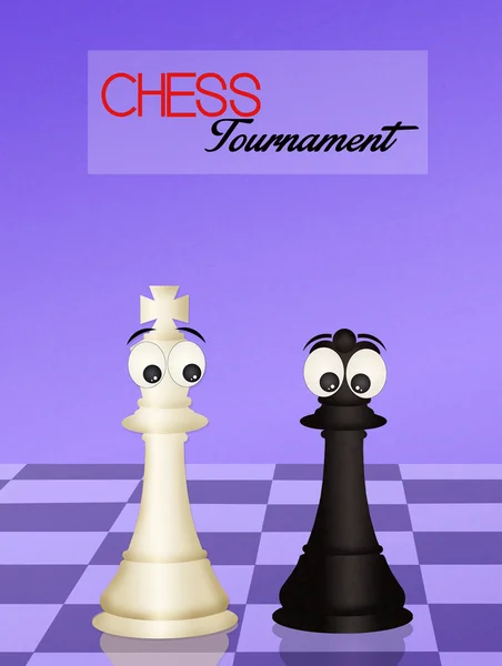 Funny chess tournament — 图库照片