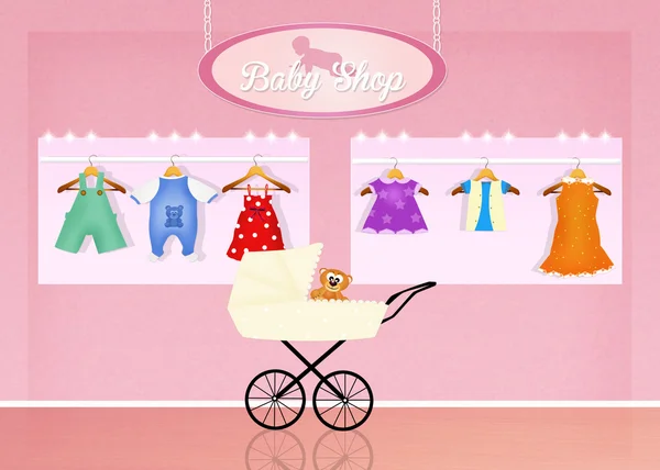 Shop for baby clothes — Stock Photo, Image