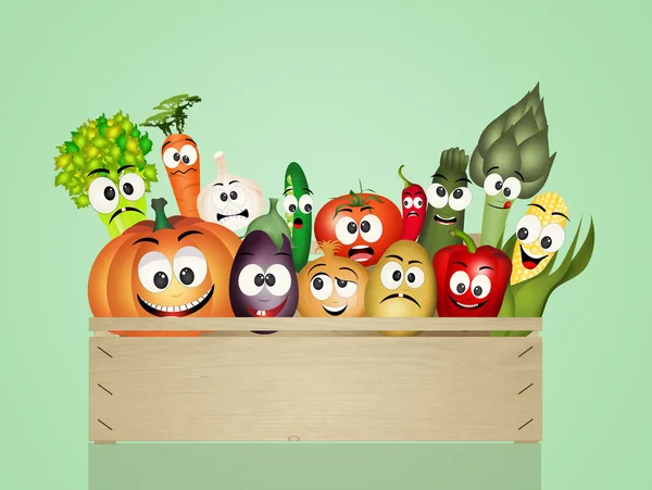 Box of vegetables — Stock Photo, Image