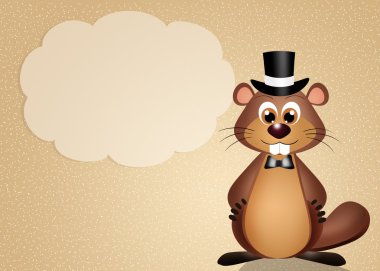 Köstebek papyon ve şapka ile