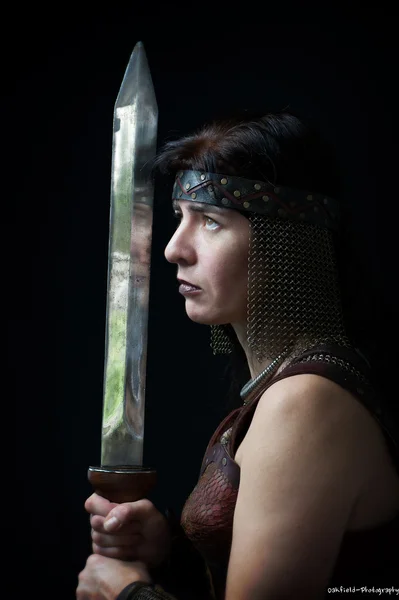 Female Warrior — Stock Photo, Image