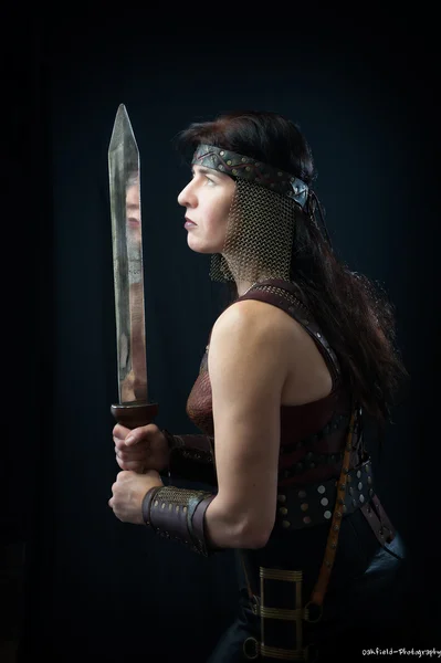 Female Warrior — Stock Photo, Image