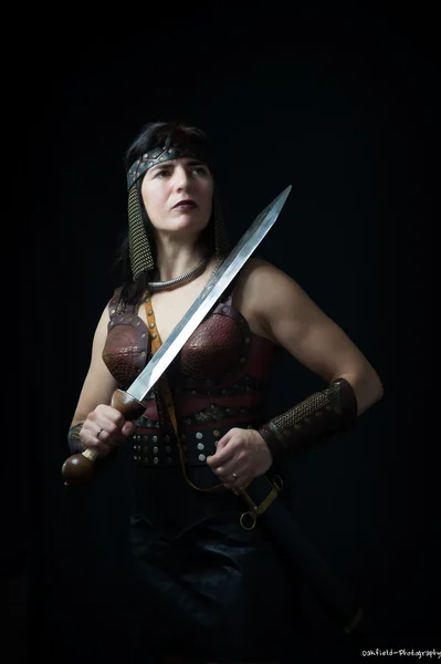 Female Warrior — Stock Photo, Image