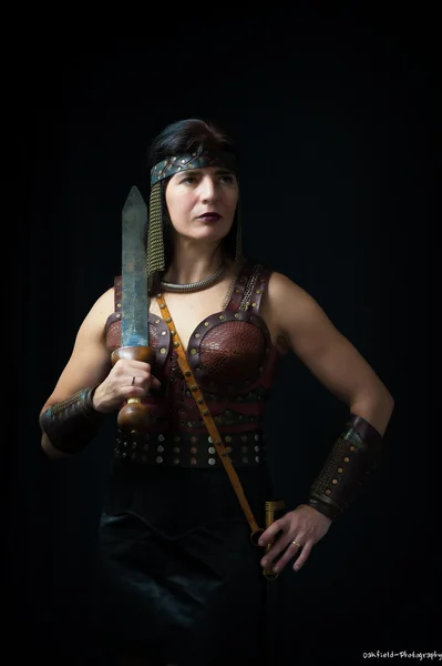 Kvinnlig krigare — Stockfoto