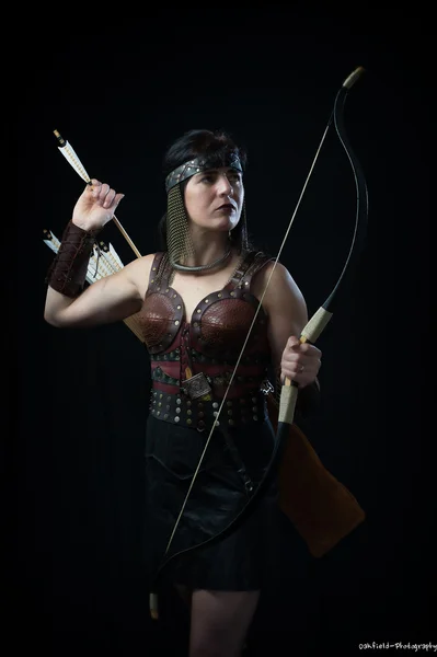 Bayan archer — Stok fotoğraf