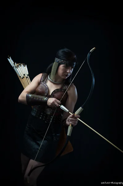 Bayan archer — Stok fotoğraf