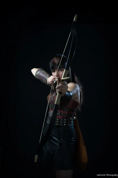 Bayan archer — Stok fotoğraf