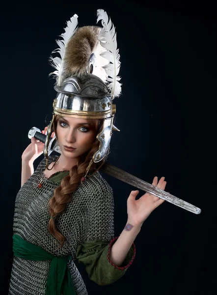 Female Warrior — Stock Photo, Image