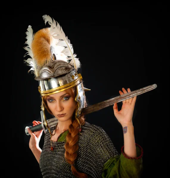 Female Warrior — Stock Photo, Image