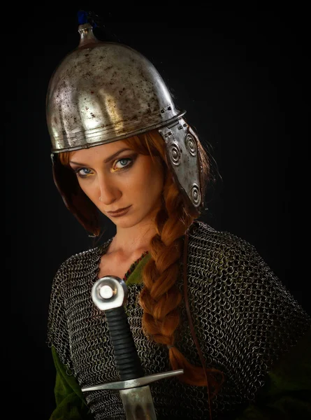 Female Warrior — Stock Photo, Image