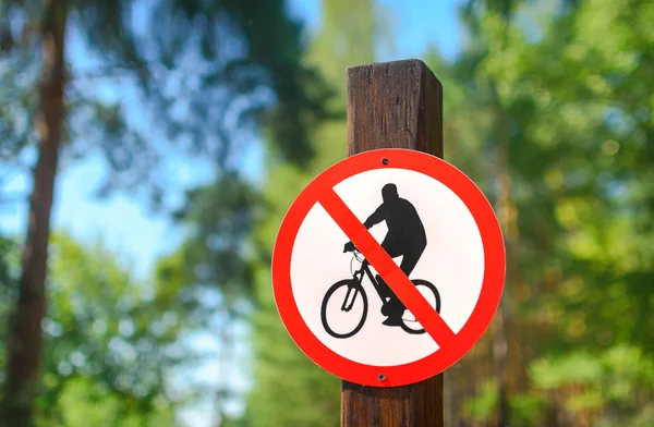 No Cycling road sign — Stock Photo, Image