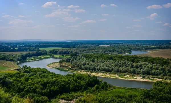 Paysage de la rivière Don dans le parc national Divnogorie — Photo