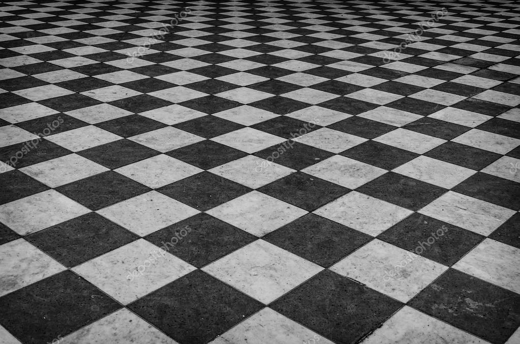Tabuleiro de xadrez em mármore preto e branco • adesivos para a parede  azul, tonificado, telhado