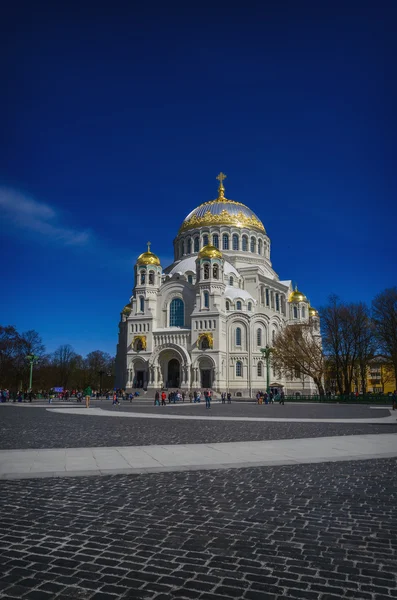 Kronstadt 'taki Aziz Niklas Katedrali. — Stok fotoğraf