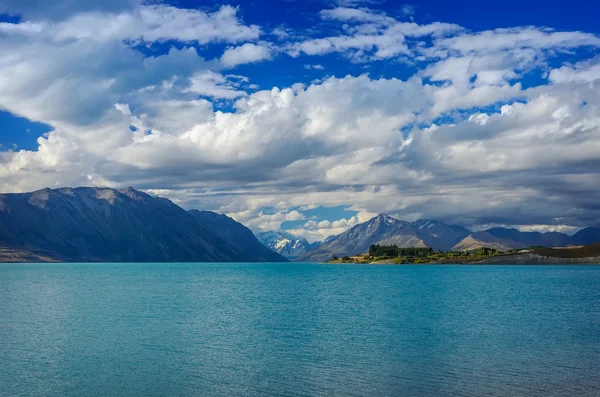 Hermoso fondo de El Lago Tekapo — Foto de Stock