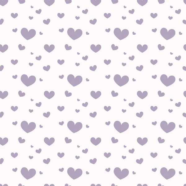 Seamless geometric pattern with hearts. — Stock Vector