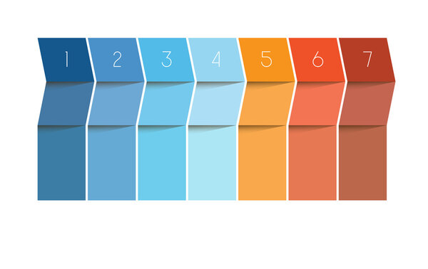 Шаблон графика для семи текстовых областей
