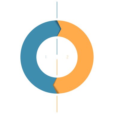 Şablon Infographics döngüsel işlemler, okları yüzüğünden renk 