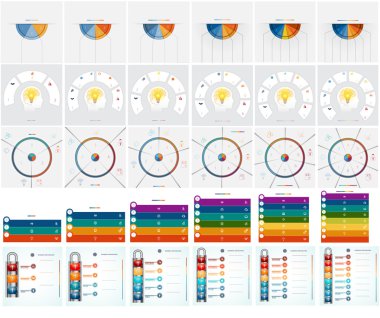 Metin alanı ile 30 şablonları Infographics sayılı