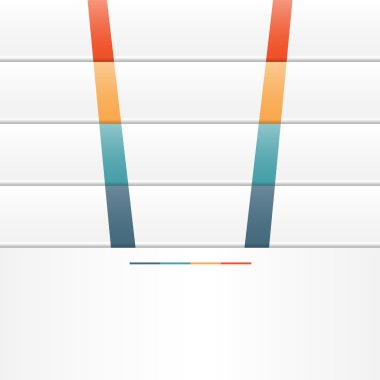 Şablon Infographic için metin alanı dört pozisyon şeritler