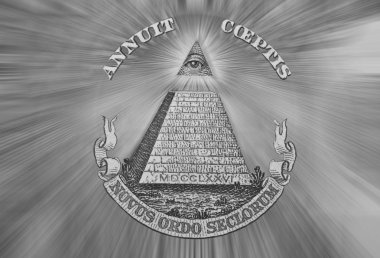 Eye of Providence, Beams from Eye every which way clipart