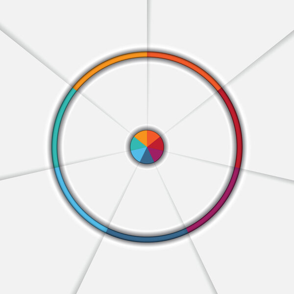 Инфографический шаблон на 7 позициях
