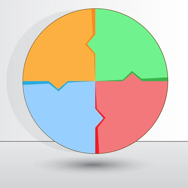 Ilustración para el éxito diagrama de negocio infografía — Archivo Imágenes Vectoriales