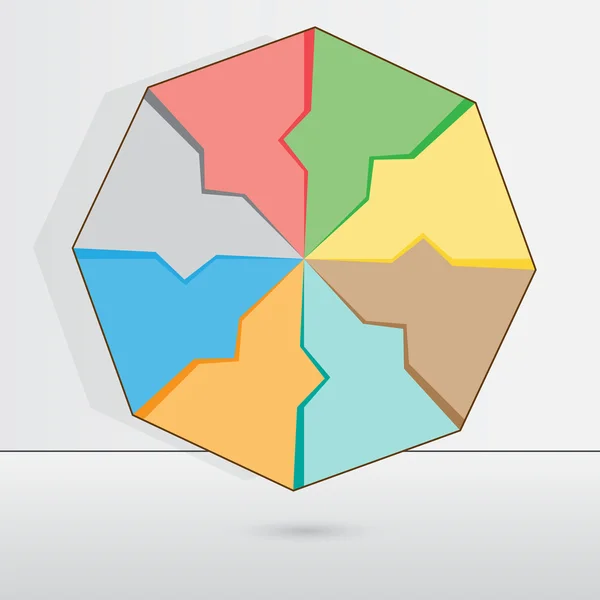 Illustration für Erfolg Geschäftsdiagramm Infografik — Stockvektor