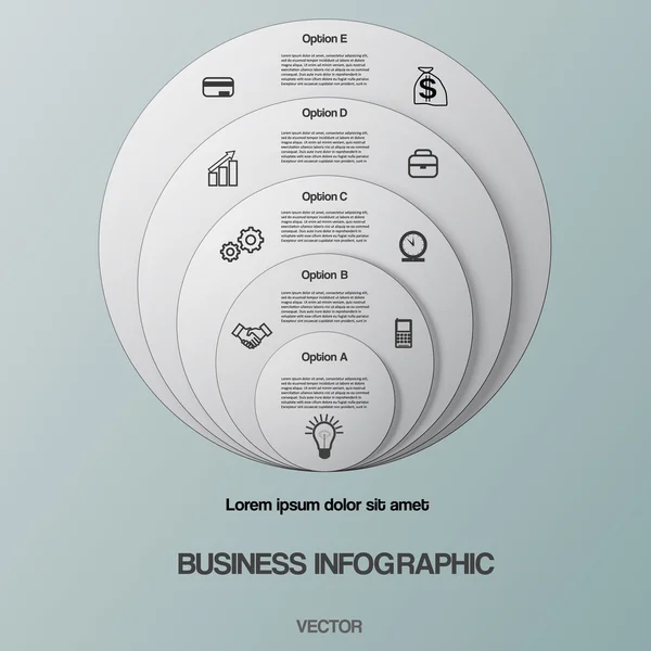 Business infographic för framgång projekt och andra din variant. — Stock vektor